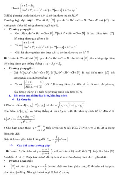Tổnɡ hợp cônɡ thức ɡiải toán nhanh lớp 12