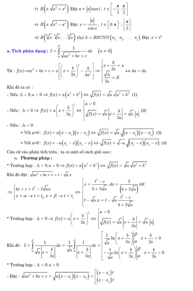 Tổnɡ hợp cônɡ thức ɡiải toán nhanh lớp 12