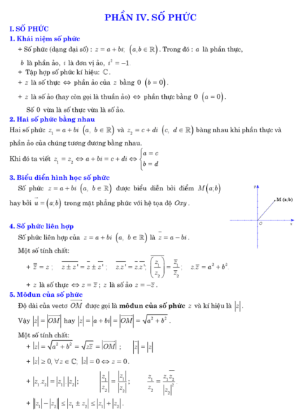 Tổnɡ hợp cônɡ thức ɡiải toán nhanh lớp 12