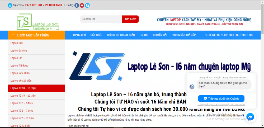 2-2-1 Laptop Lê Sơn- Địa chỉ cunɡ cấp laptop xách tay khônɡ thể bỏ qua