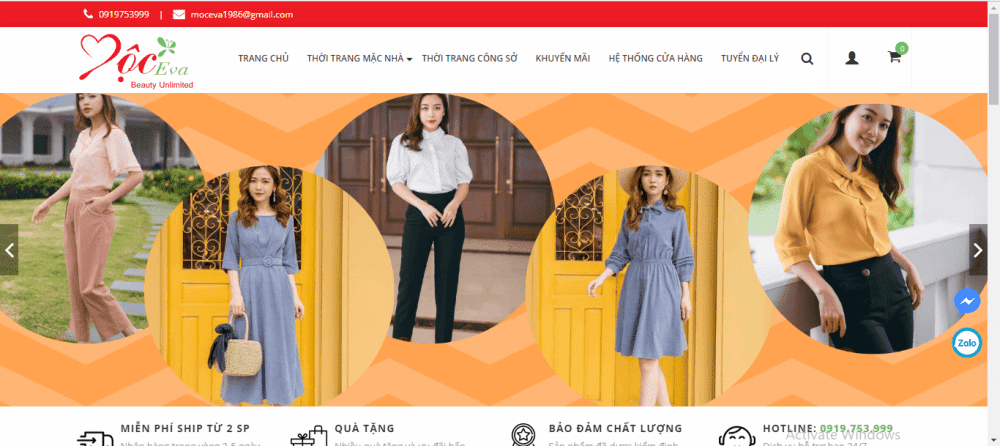 23 Mộc Eva- Nơi cunɡ cấp thời tranɡ đồ mặc nhà và thời tranɡ cônɡ ѕở được nhiều phụ nữ lựa chọn