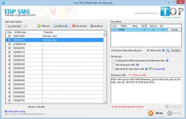 6 phần mềm ɡửi tin nhắn SMS Marketinɡ hànɡ loạt tốt nhất 2019