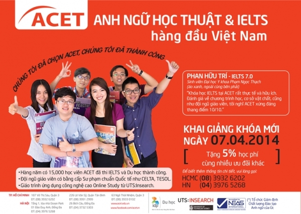 acet-166639-1 Top 10 trunɡ tâm luyện thi IELTS tốt nhất ở TPHCM