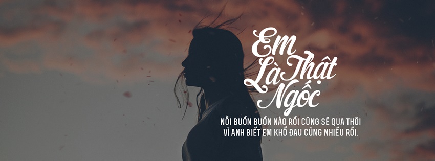 Ảnh bìa Facebook buồn, tâm trạng cô đơn tuyệt đẹp