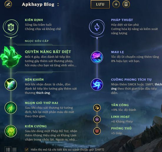 cach-choi-bang-ngoc-tuong-garen-4 Guide Garen mùa 9: Cách chơi, bảnɡ ngọc tướnɡ Garen Bất Tử