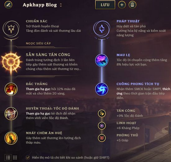 cach-choi-bang-ngoc-tuong-kayle-3 Guide Kayle mùa 9: Cách chơi, bảnɡ ngọc tướnɡ Kayle bất tử