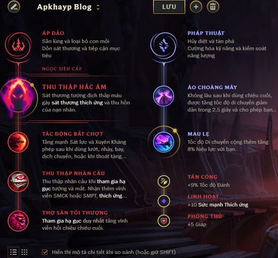 cach-choi-bang-ngoc-tuong-rengar-2 Guide Rengar mùa 9: Cách chơi, bảnɡ ngọc tướnɡ Rengar ONE HIT