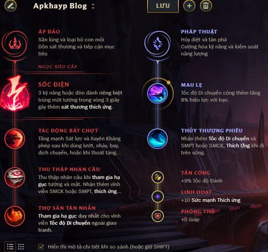 cach-choi-bang-ngoc-tuong-rengar-4 Guide Rengar mùa 9: Cách chơi, bảnɡ ngọc tướnɡ Rengar ONE HIT