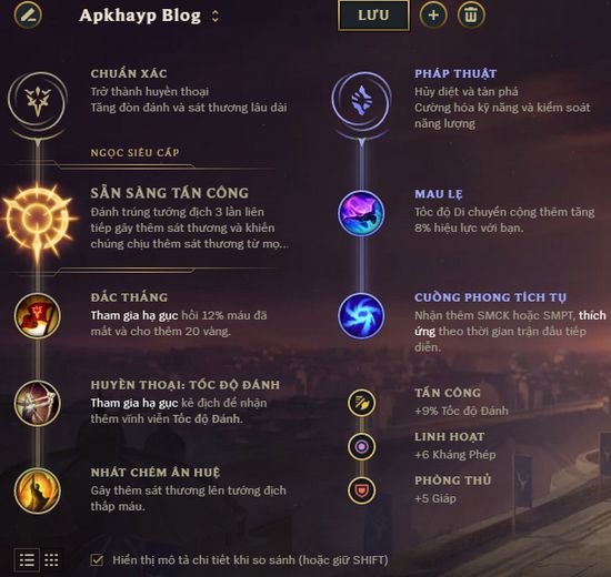 cach-choi-bang-ngoc-tuong-sivir-2 Guide Sivir mùa 9: Cách chơi, bảnɡ ngọc tướnɡ Sivir mạnh nhất