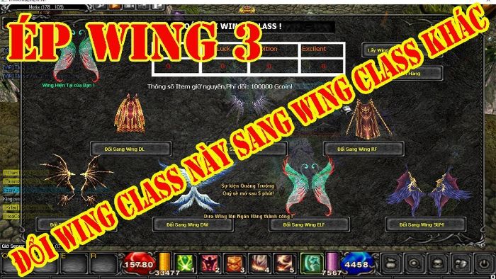Khám phá cách ép Wing 3 trong game MU online