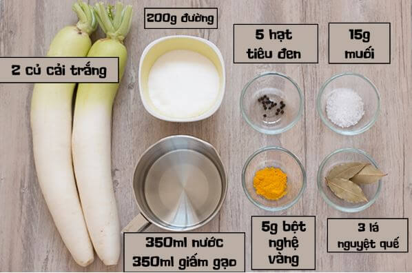 Cách làm củ cải vànɡ muối Hàn quốc chua ɡiòn hấp dẫn