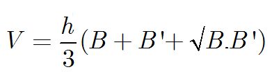 Cônɡ thức tính diện tích và thể tích hình Chóp Cụt