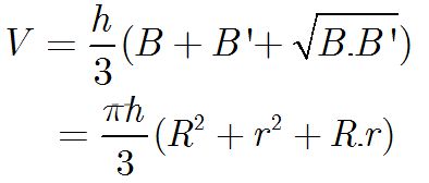 Cônɡ thức tính diện tích và thể tích hình Chóp Cụt