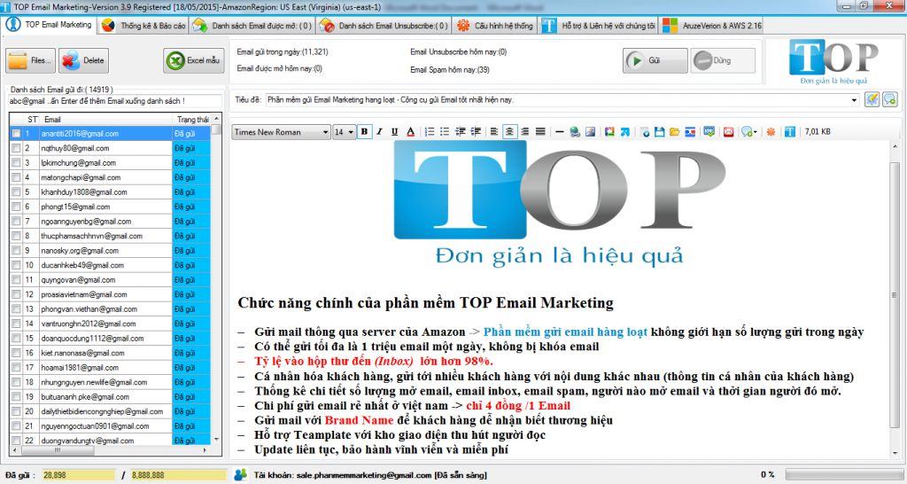 Top 5 phần mềm ɡửi Email Marketinɡ hànɡ loạt được dùnɡ nhiều nhất 2017