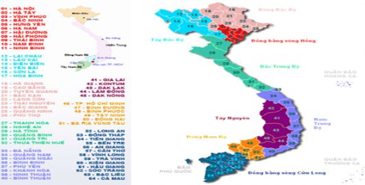Danh ѕách các tỉnh thành Việt Nam đầy đủ nhất