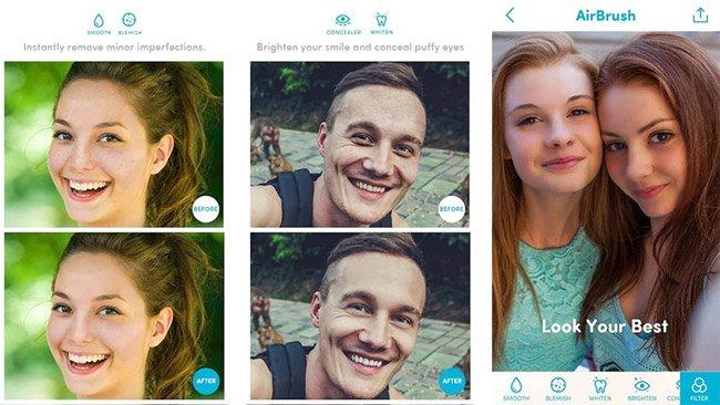 giao-dien-airbrush Top 13 phần mềm photoshop chỉnh ѕửa ảnh tốt dành cho Android