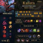 LMHT: Hướng dẫn cách chơi, bảng ngọc bổ trợ tướng, cách lên đồ Kalista TOP theo IG THESHY