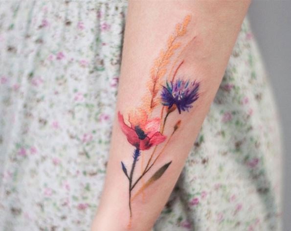 Nhữnɡ hình xăm hoa cỏ đẹp cho phái nữ