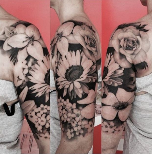 hinh-xam-hoa-cuc-cho-nu 1000+ Hình Xăm Hoa Đẹp Cho Cả Nam Và Nữ (Phần 2)
