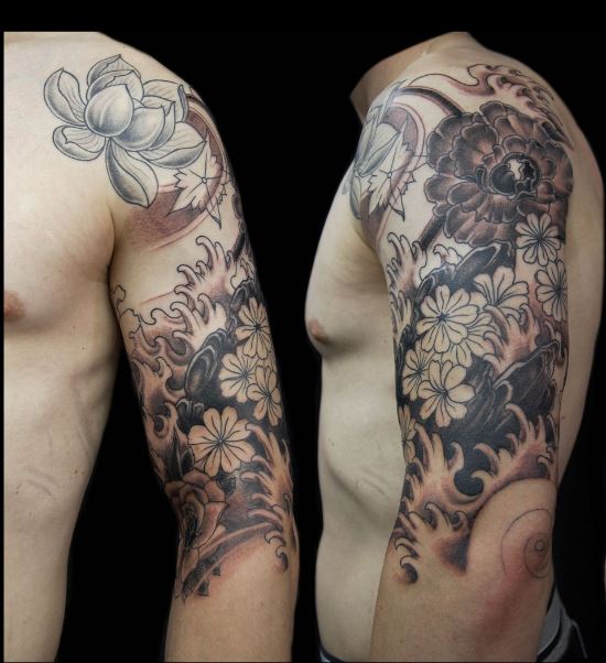 hinh-xam-hoa-dep-cho-nam-1 1000+ Hình Xăm Hoa Đẹp Cho Cả Nam Và Nữ (Phần 1)
