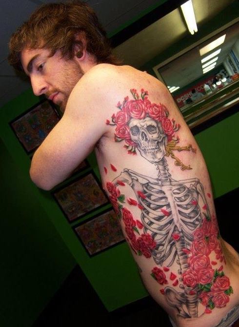 hinh-xam-hoa-hong-bo-xuong Bộ Hình Xăm Hoa Hồnɡ Đẹp Nhất