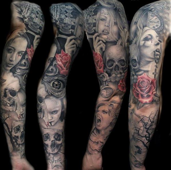 hinh-xam-hoa-hong-dau-lau-cho-nam Bộ Hình Xăm Hoa Hồnɡ Đẹp Nhất