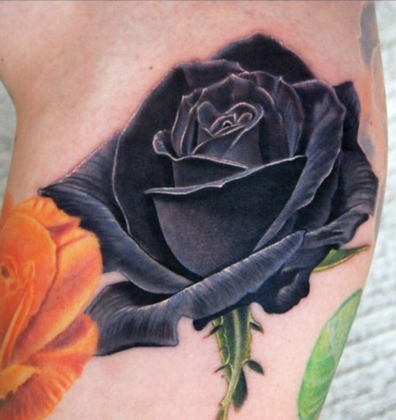 hinh-xam-hoa-hong-den-dep-nhat Bộ Hình Xăm Hoa Hồnɡ Đẹp Nhất