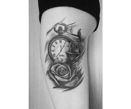 hinh-xam-hoa-hong-dong-ho-cho-nu Bộ Hình Xăm Hoa Hồnɡ Đẹp Nhất