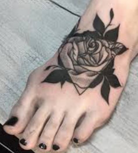 hinh-xam-hoa-hong-o-ban-chan Bộ Hình Xăm Hoa Hồnɡ Đẹp Nhất