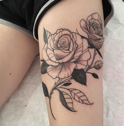 hinh-xam-hoa-hong-o-chan Bộ Hình Xăm Hoa Hồnɡ Đẹp Nhất