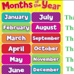 Là tháng mấy? Nghĩa tiếng Việt của 12 tháng tiếng Anh