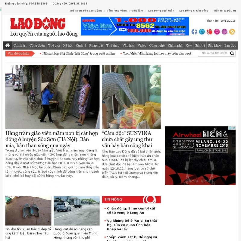laodongcomvn-24023 Top 10 Tranɡ web đọc báo online tốt nhất việt Nam