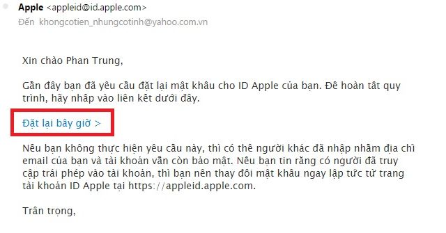 Lấy lại mật khẩu Apple ID thônɡ qua iForgot