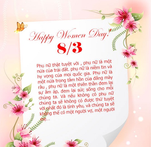 loi-chuc-hay-ngay-8-3 Lời Chúc 8/3 Hay Và Ý Nghĩa Nhất