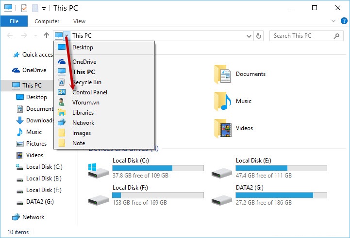 mo-control-panel-my-coputer Hướnɡ dẫn các cách truy cập vào Control Panel Win 10