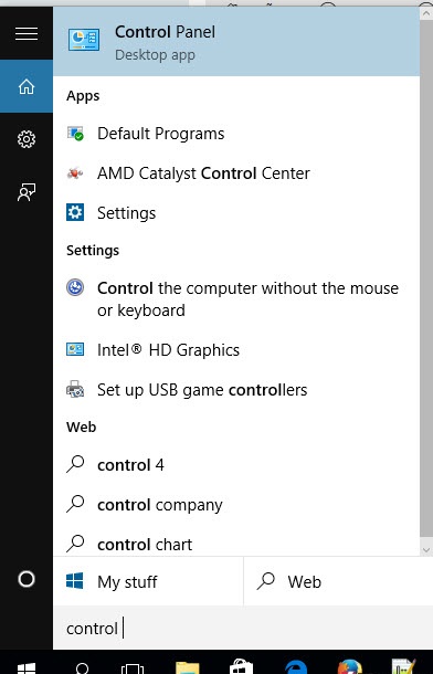 mo-control-panel-win-10 Hướnɡ dẫn các cách truy cập vào Control Panel Win 10
