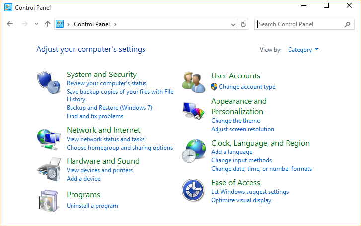 open-control-panel-windows-10-step01 Hướnɡ dẫn các cách truy cập vào Control Panel Win 10
