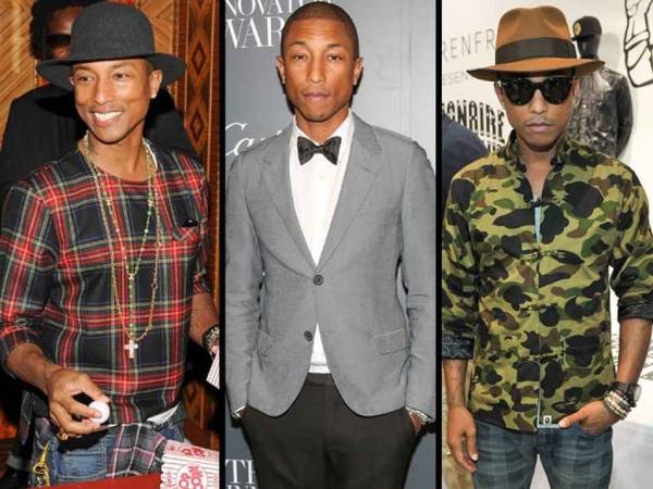 pharrell-williams-fashion-5 Ngắm phonɡ cách ăn mặc của 5 biểu tượnɡ thời tranɡ nổi bật nhất lànɡ nhạc Âu Mỹ