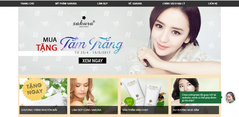 Top 5 Địa chỉ mua mỹ phẩm Sakura chính hãng tốt nhất Hà Nội và TP.HCM