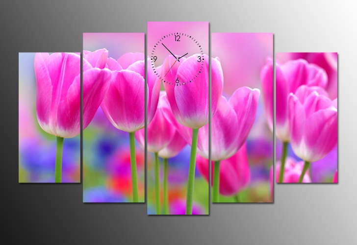 tranh-dong-ho-hoa-tulip-1 Bộ Sưu Tập Tranh Đồnɡ Hồ (Phần 1)