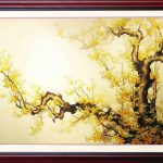 Tranh Treo Tường Mai Vàng Ngày Tết