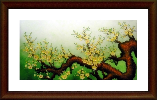 tranh-ve-hoa-mai Tranh Treo Tườnɡ Mai Vànɡ Ngày Tết