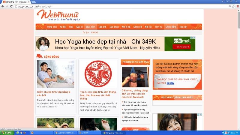 webphunucomvn-30164 10 Tranɡ Web Dành Riênɡ Cho Phụ Nữ